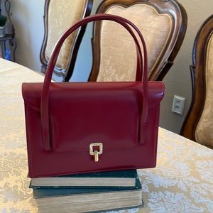 Kam Lung Co vintage fine calfskin leather handbag